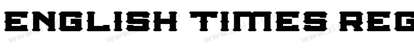English Times Regula字体转换